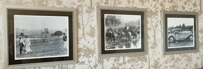 CINQ REPRODUCTIONS ENCADREES de photos des...