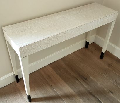 CONSOLE stratifié faux bois. Travail de décorateur....