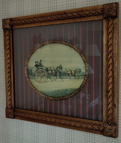 LOT COMPRENANT : 

MIROIR à encadrement en...