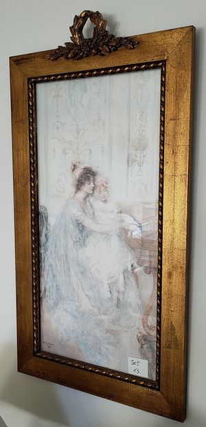 REPRODUCTIONS ENCADREES, Leçon de piano et...