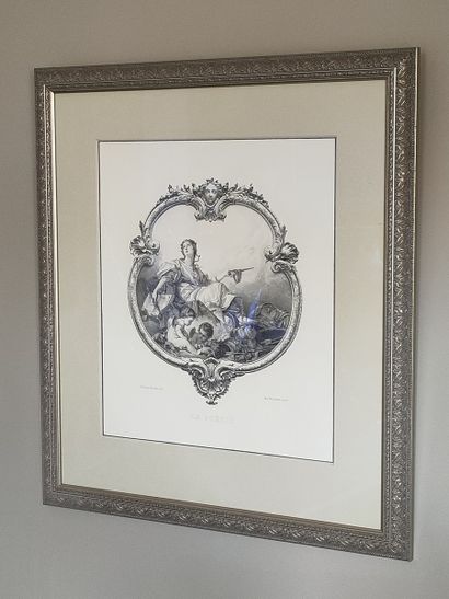 REPRODUCTION D UNE GRAVURE de F. BOUCHER...