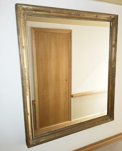 MIROIR A ENCADREMENT « RONCE » d'Epoque Restauration...