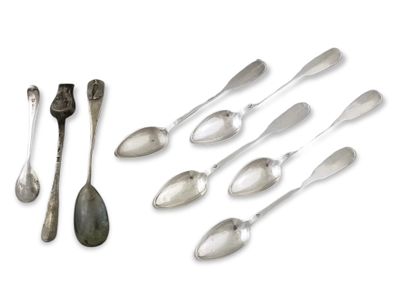 SET OF 5 MOKA SPOONERS Uniplat model, ONE...