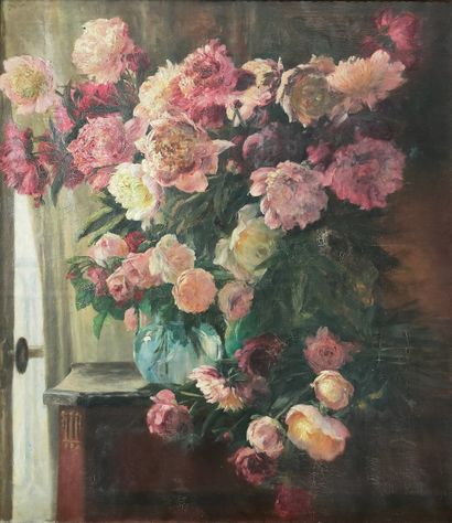 Ch. FAVRE (XIXth Century)

Vase of peonies...