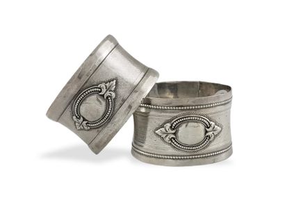 2 SERVIETTE RINGS of the End of the XIXth...
