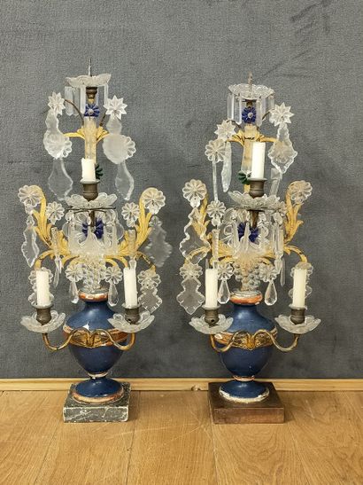 PAIR OF GIRANDOLES of Style of the XVIIIth...