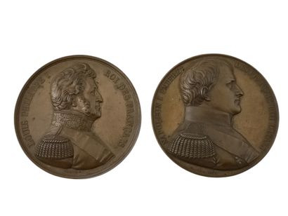 DEUX MEDAILLES COMMEMORATIVES DU RETOUR DES...