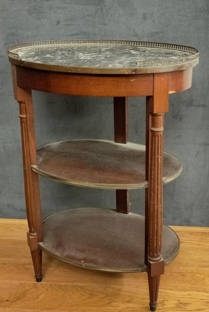 TABLE DESSERTE OVALE de Style Louis XVI Début...