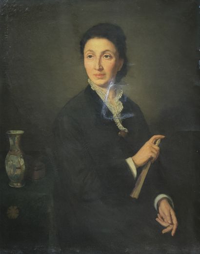 Ch. LEBRUN (XIXème Siècle)

Portrait de femme...