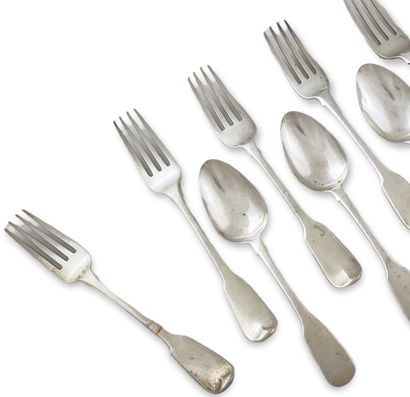 5 TABLE FORKS AND 3 SPoons, England First...
