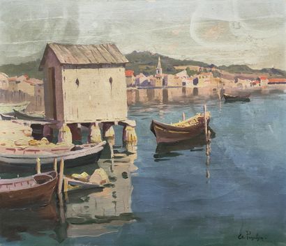 Antoine PONCHIN (1873-1934)

Boats anchoring...