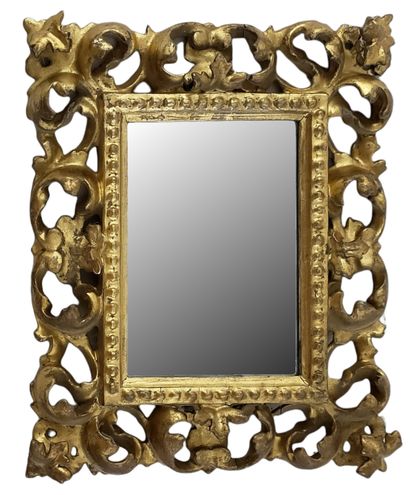 SMALL rectangular MIRROR Italy XIXth Century...