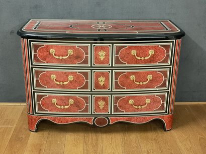 COMMODE with curved front of Modern Regency...