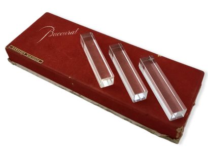 BACCARAT - Pair of 19th century Modern style...