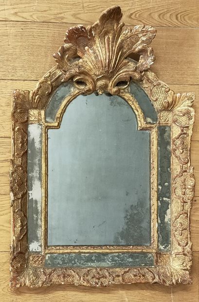 MIRROR WITH MERCURY in a Regency period gilded...