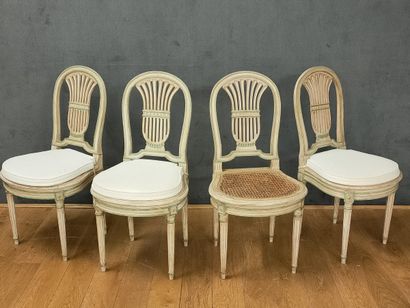 SET OF 12 DINING ROOM CHAIRS in the Louis...