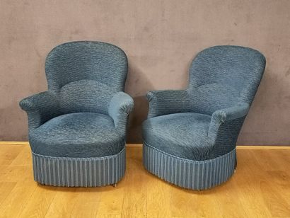 SOFA AND PAIR OF CRAPAUD ARMCHAIRS from the...