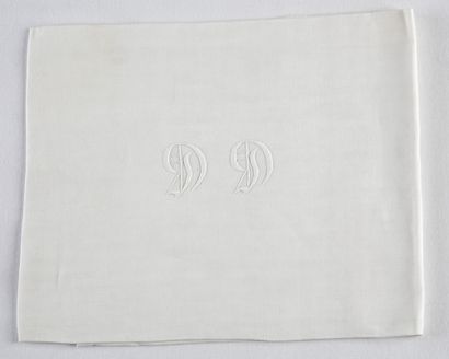 SET OF 6 TABLE CLOTHES in white thread Circa...
