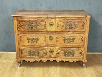 A XVIIIth Century walnut and carved walnut...