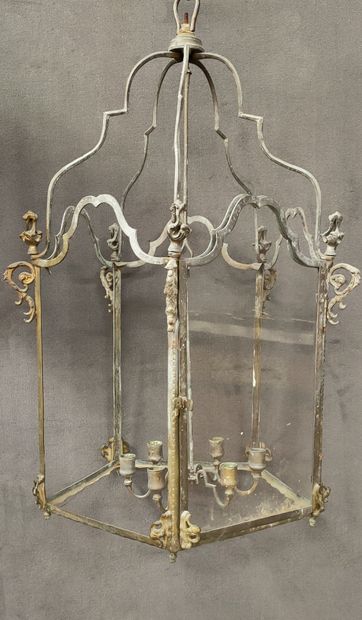 LANTERN WITH CUTTING BOTTOMS of Style of...