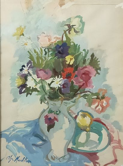Olga MISHKINE (1910-1985)

Vase of country...