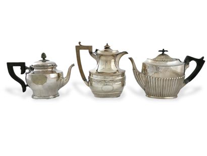 TWO TEAPOTS AND A COFFEE POT - England and...