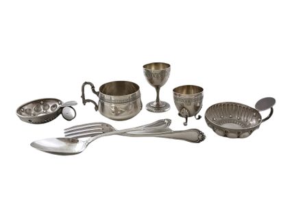 LOT OF SILVER Late 19th and 20th Century,...