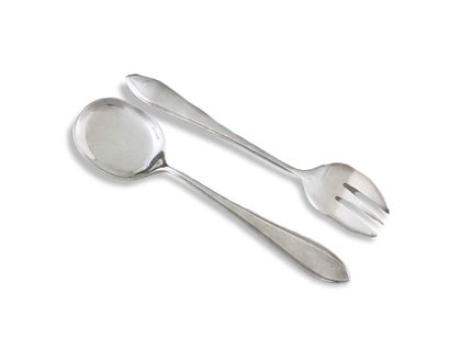 ERCUIS - SET OF 12 EGG FORKS AND 12 ICE SPREADERS...