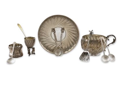 LOT OF TABLE SILVERERY XIXth Century and...