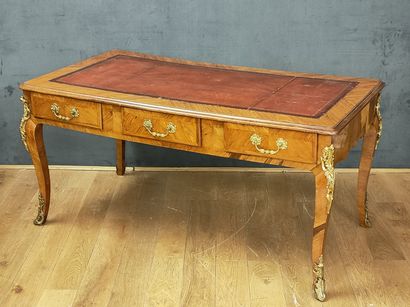 FLAT DESK in the Louis XV style - XXth Century...
