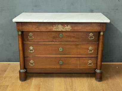 Restoration style walnut and walnut veneer...