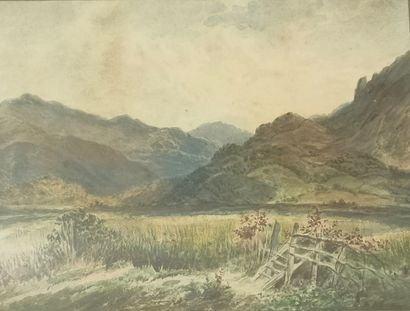 J. EVANS (XIXth Century)

Landscape and View...