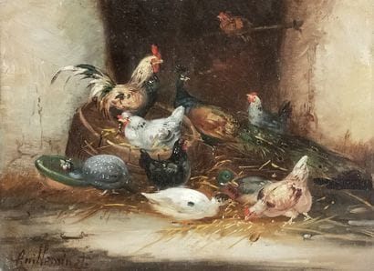 Claude GUILLEMINET (1821-c.1866)

Farmyard...
