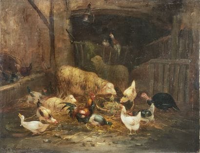Claude GUILLEMINET (1821-c.1866)

Sheep and...