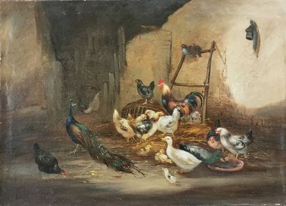 Claude GUILLEMINET (1821 c. 1866)

Barnyard...
