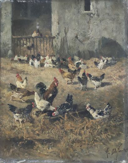 Alexandre DEFAUX (1826-1900)

Barnyard in...