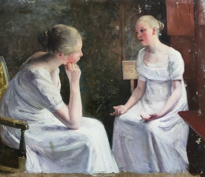 Georges FERRY (1851-1926)

La conversation

HUILE...