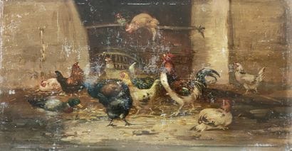 Claude GUILLEMINET (1821-c.1866)

Barnyard...