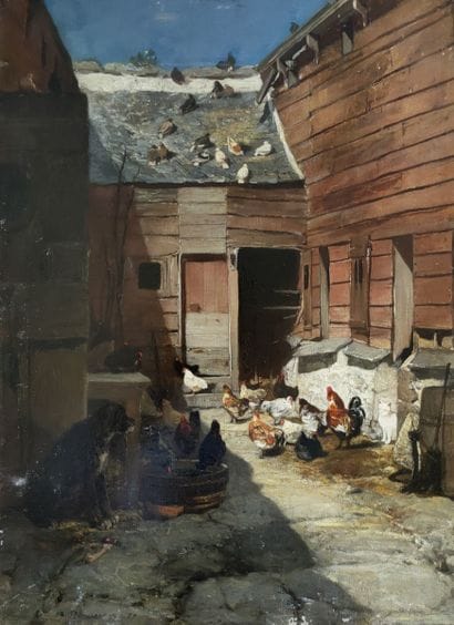 Philippe ROUSSEAU (1816-1887)

Backyard,...