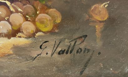 G. VALLON (XIX-XXth Century)

Grapes, peaches,...