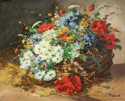 P. RICHARD (XIX-XXth Century)

Basket of...