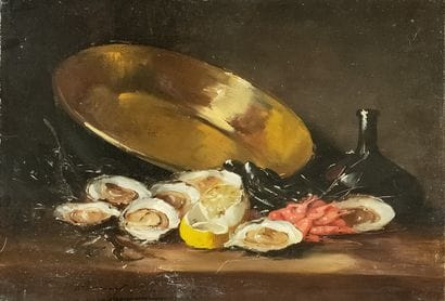 Alfred Arthur BRUNEL de NEUVILLE (1852-1941)

Oysters,...