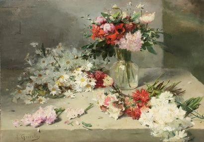 Antoine GRIVOLAS (1843-1902)

Vase and flower...