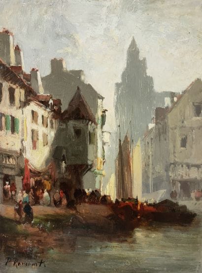 P. RAUCOURT (XIXth Century)

View of Dieppe

OIL...