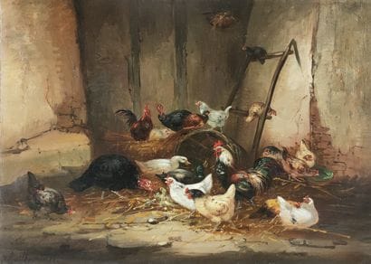 Claude GUILLEMINET (1821-c.1866)

Barnyard

OIL...