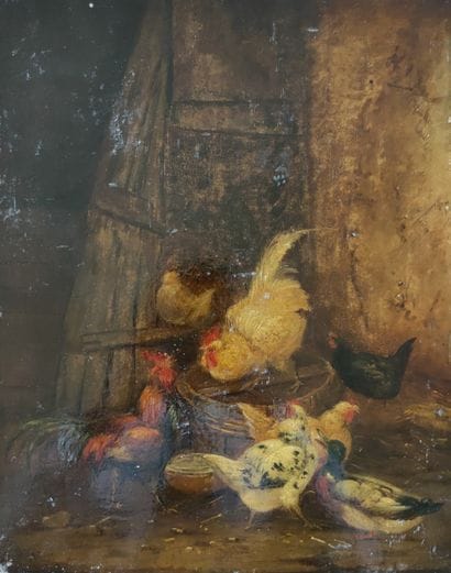 Claude GUILLEMINET (1821-c.1866)

Barnyard...