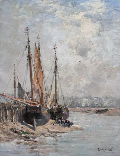 Charles LAPOSTOLET (1824-1890)

Boats at...