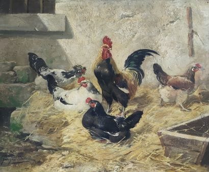 Georges BRION (XIXth Century)

Barnyard on...