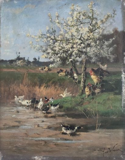 Alexandre DEFAUX (1826-1900)

Barnyard in...