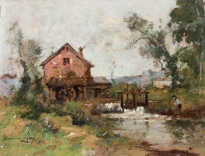 Maurice LEVIS (1860-1940)

Pêcheur à l'écluse

HUILE...